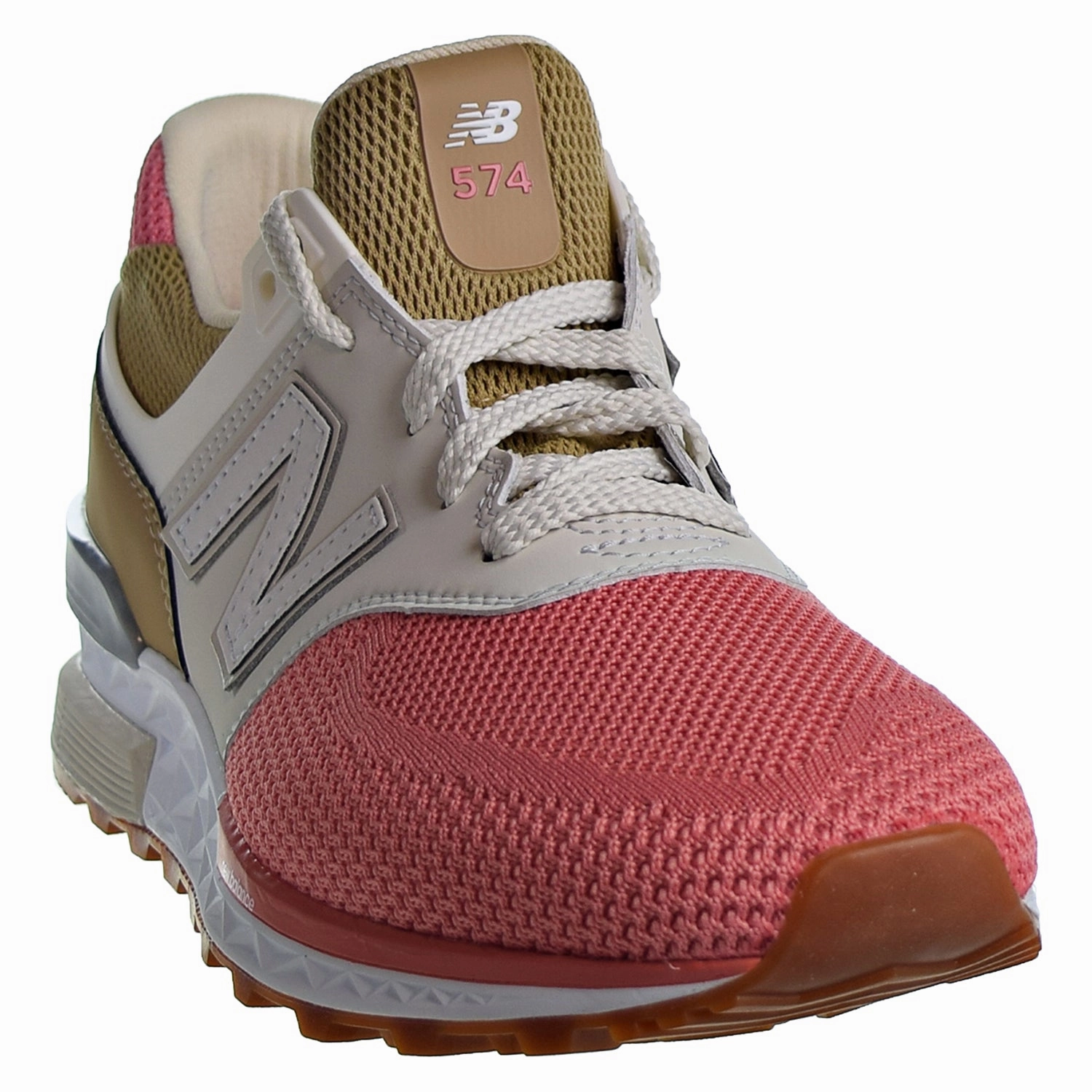 New Balance 574 Sport Men's Shoes Peach/Tan/White Smart Business Casual Shoes