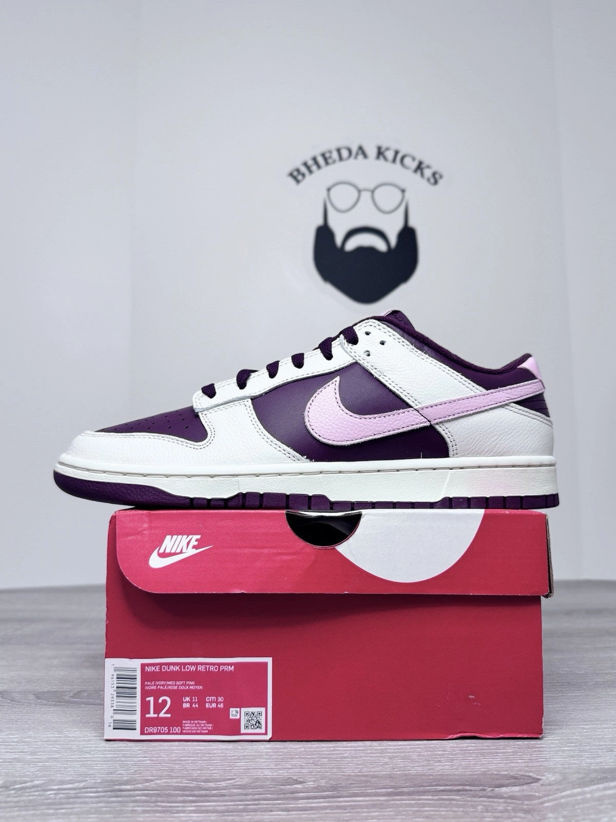 Size 12 - Nike Dunk Low Premium Valentine's Day DR9705-100 Autherntic NEW DS Asics Gel Volleyball Shoes