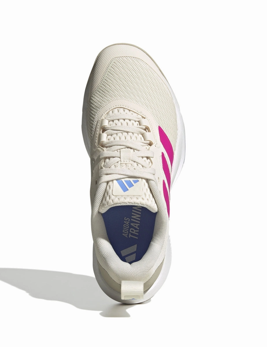Dropset 3 Strength Training Shoes - Chalk White/Shock Pink/Blue Fusion Adidas Futsal Soccer Shoes