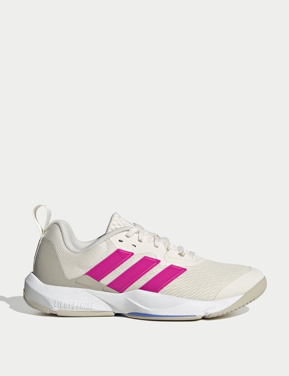 Dropset 3 Strength Training Shoes - Chalk White/Shock Pink/Blue Fusion Custom Shoes Adidas