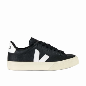 Veja Men's Campo Shoe, Leather E.V.A. Black/White Childrens Sneakers
