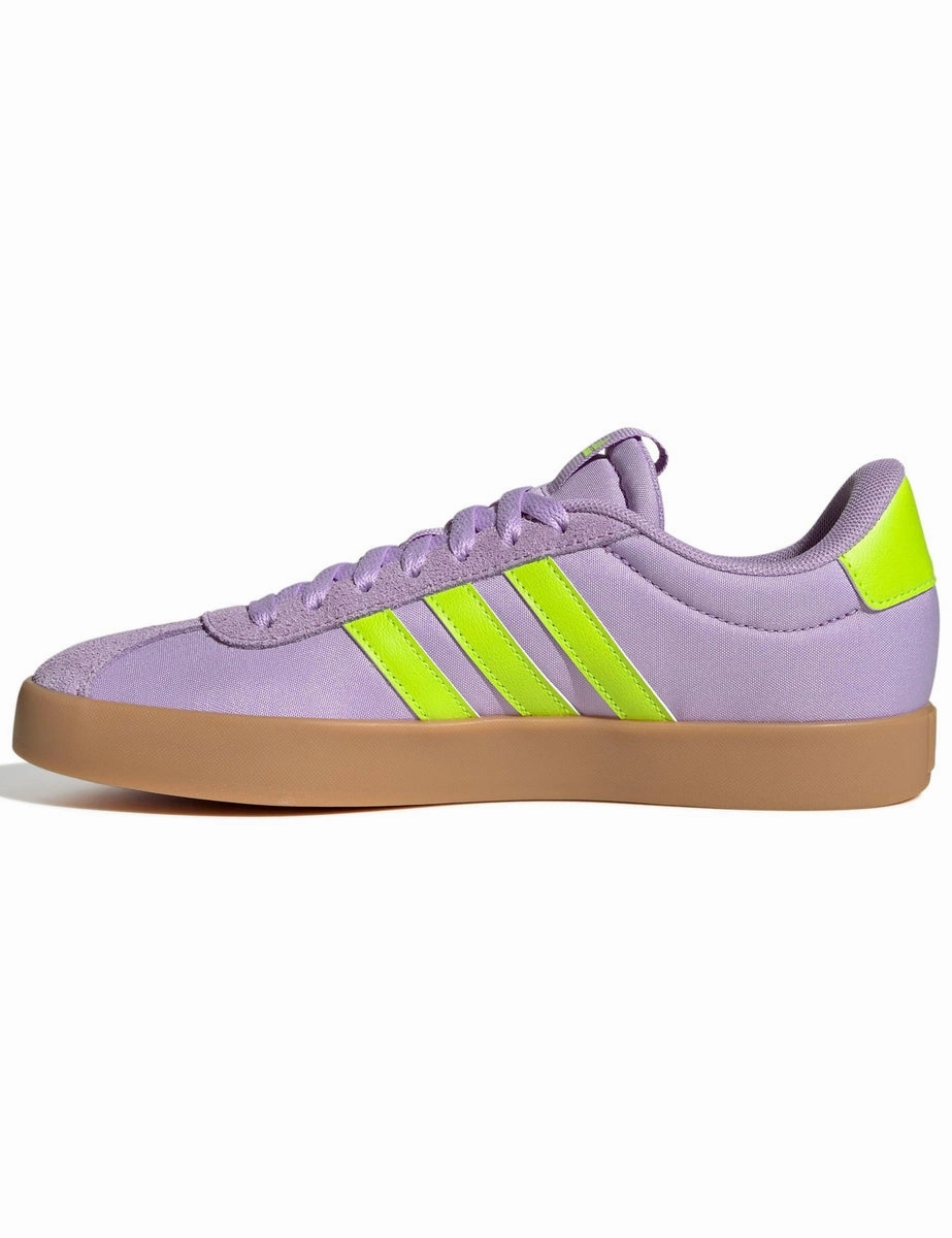 Adidas Barreda Decode Shoes VL Court 3.0 Shoes - Powder Plum/Solar Slime/Lucid Lemon