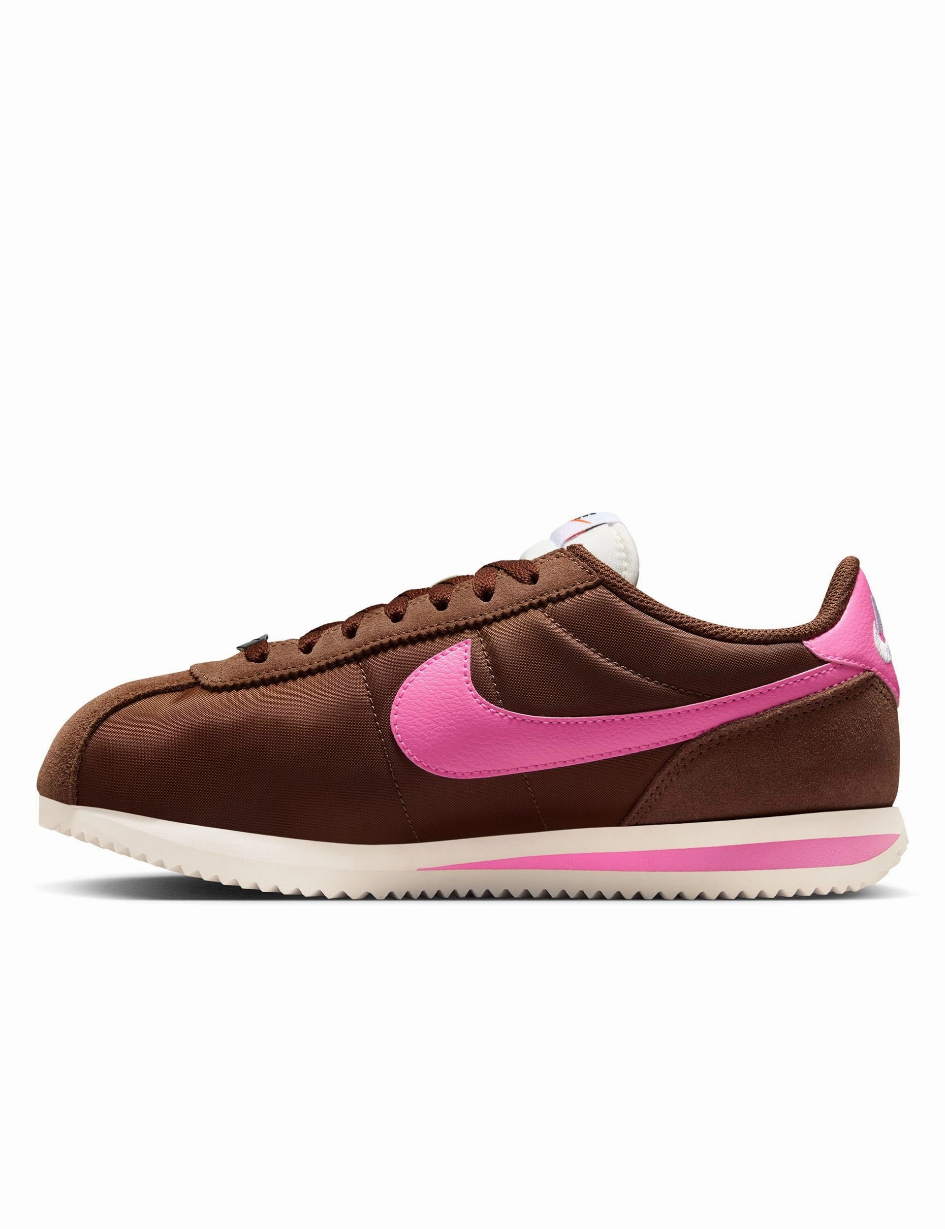 Asics Hybrid Shoes Cortez Textile Shoes - Fauna Brown/Sail/White/Pink Spell