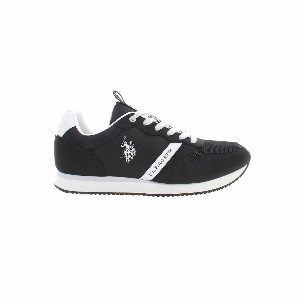 U.S. POLO ASSN. Black Polyester Men Sneaker High Ankle Shoes Casual