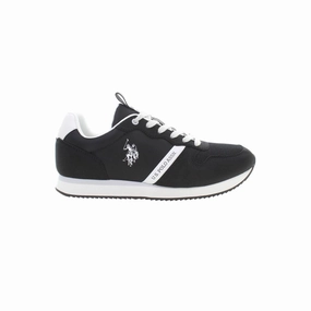 U.S. POLO ASSN. Black Polyester Men Sneaker Glitter Casual Shoes