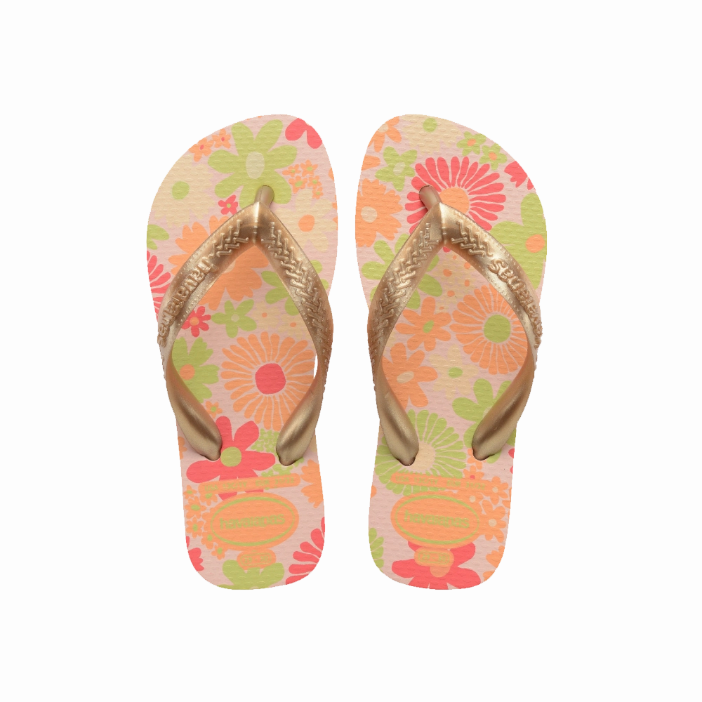 Flip Flops Velcro Kids Flores Flip Flops