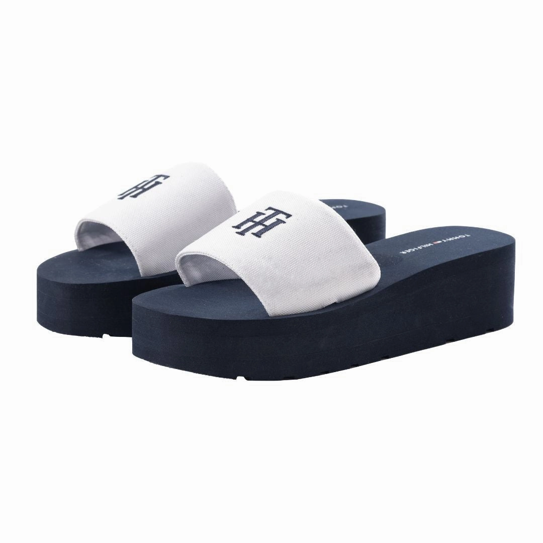 Arch Supports For Sandals Tommy Hilfiger Adelinn Flatform Wedge Sandal - WHT