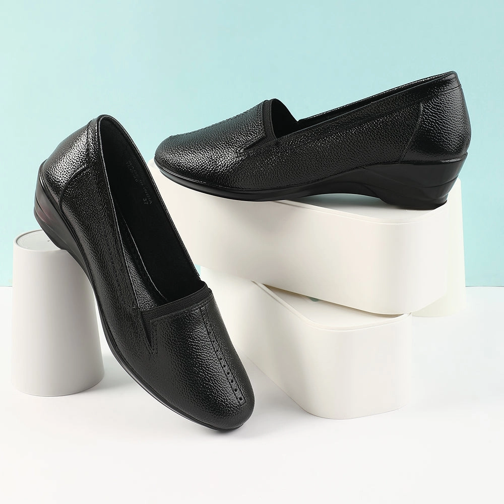 Healers Black Ballerina Shoes For Women TLO-26 By Liberty Mid Ankle Casual Shoes