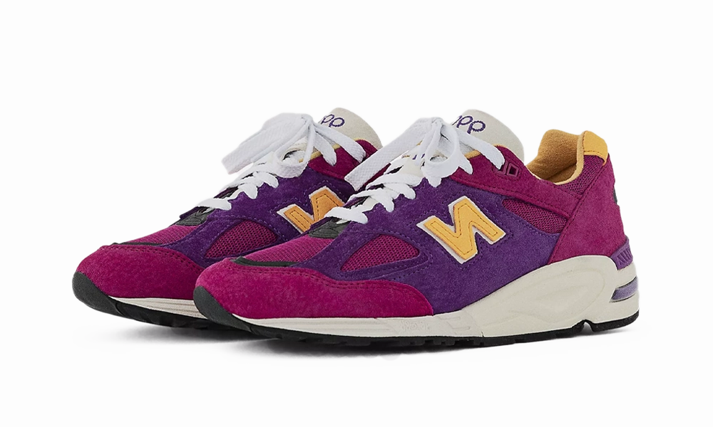 New Balance 990v2 MiUSA Teddy Santis Purple Yellow Blue 9060 New Balance