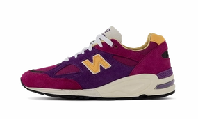 New Balance 990v2 MiUSA Teddy Santis Purple Yellow Womens White New Balance 327
