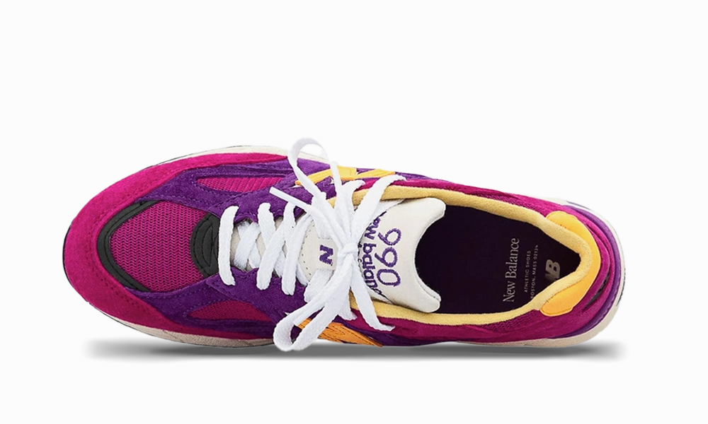 New Balance 990v2 MiUSA Teddy Santis Purple Yellow Men New Balance 1000