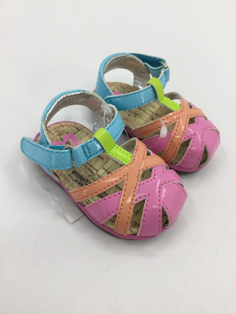 Cumming On Flip Flops Stride Rite Child Size 1 Toddler Multi-Color Sandals/Flip Flops