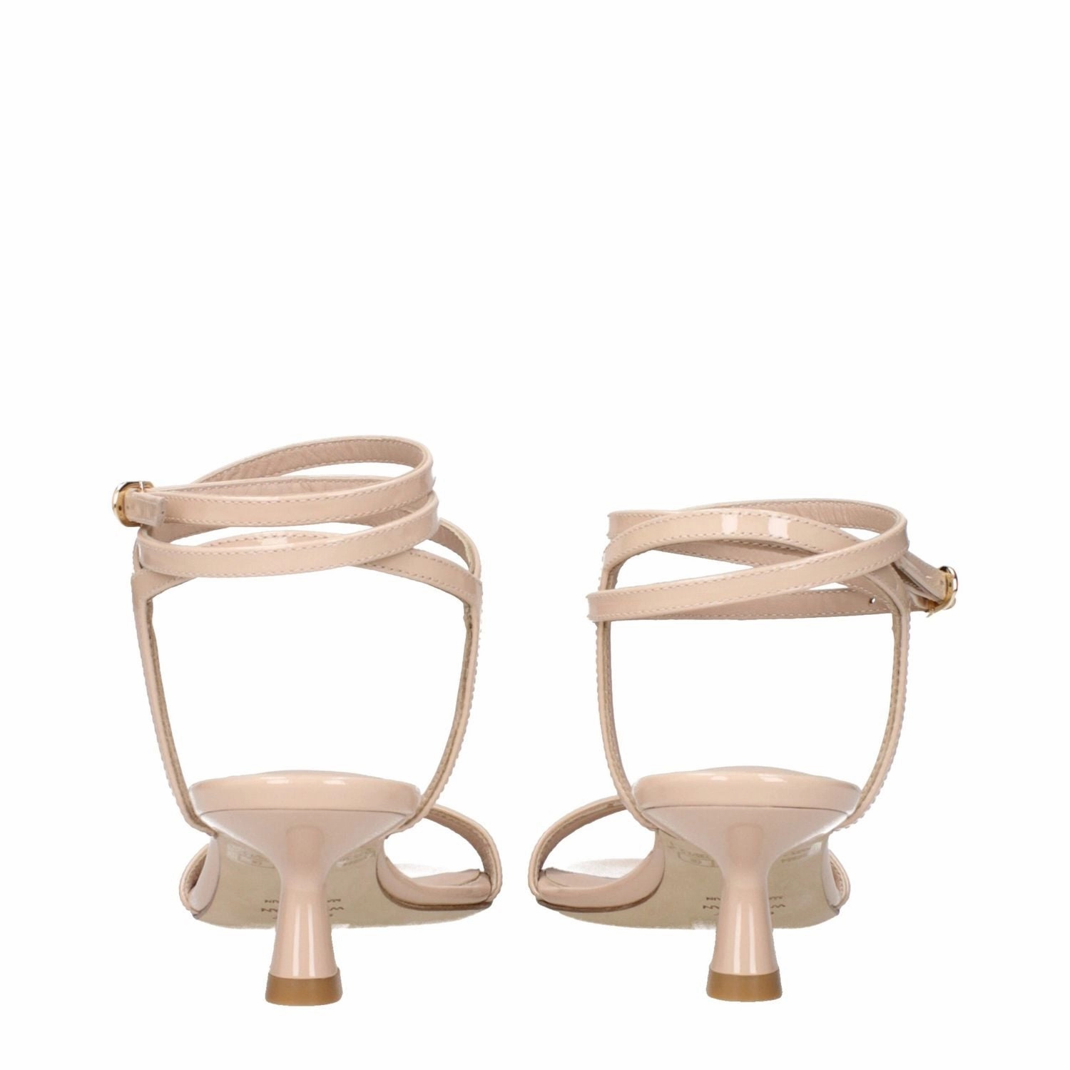 Jimmy Choo Sandals Stuart Weitzman Beige Leather Stiletto Heel Sandals