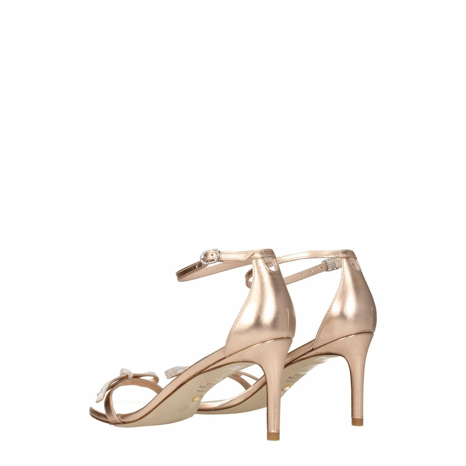 Pons Sandals Stuart Weitzman Pink Leather Stiletto Heel Sandals