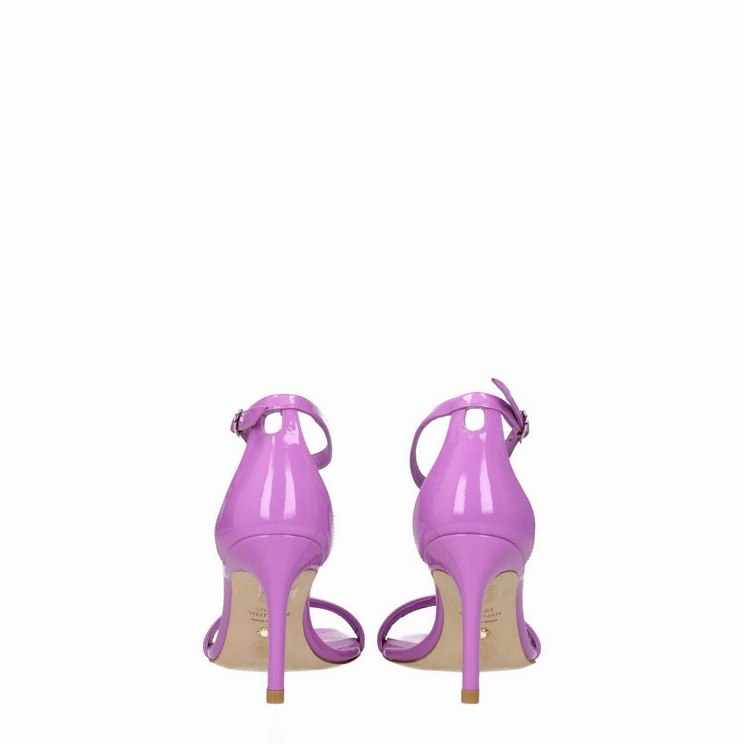 Stuart Weitzman Purple Leather Stiletto Heel Sandals Sandals And Beaches App