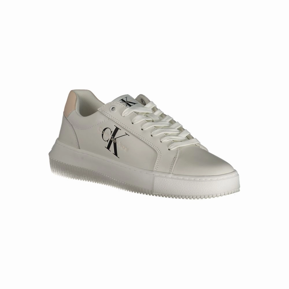 Best Sneakers For Walking All Day Calvin Klein White Polyester Sneaker