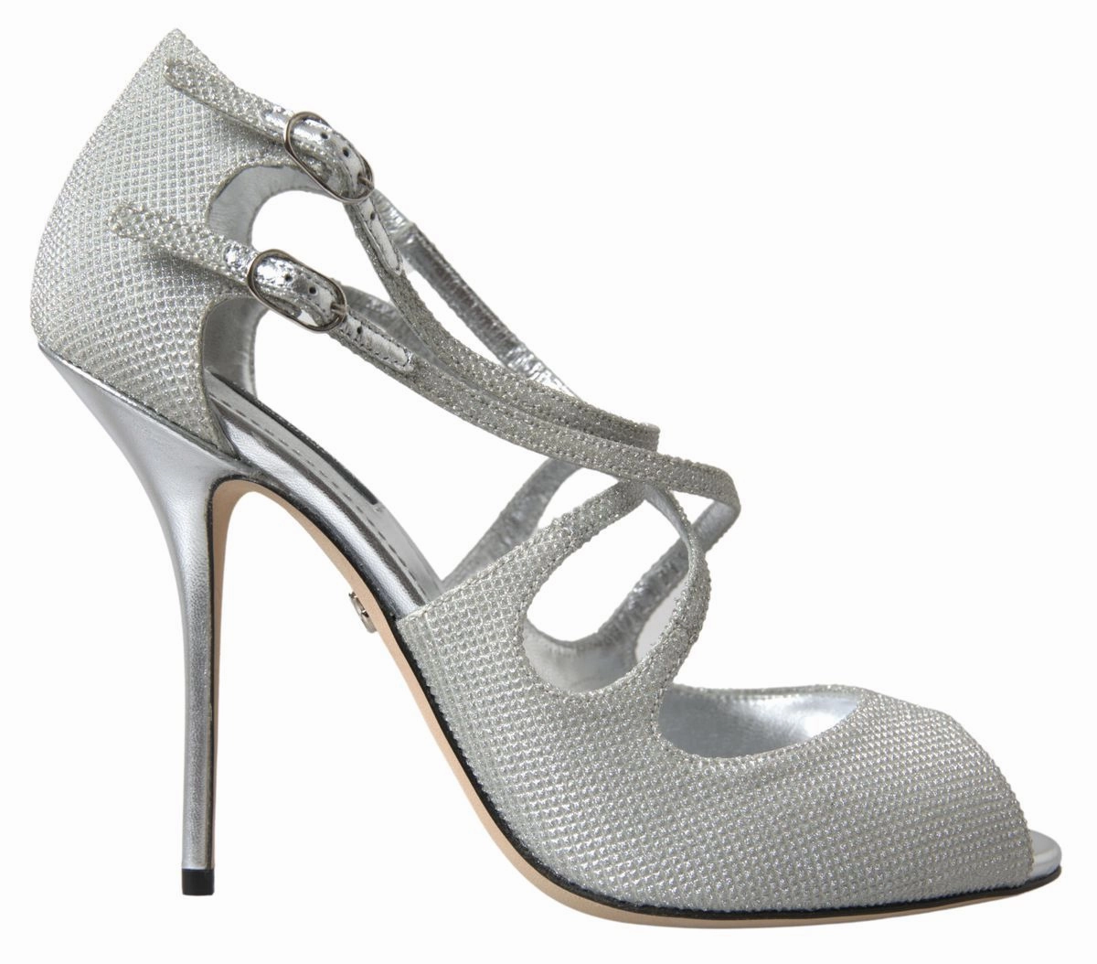 Vera Sandals Silver Shimmers Sandals Heel Pumps Shoes