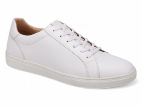 Michael Ellis Brenden Lace-Up Sneaker White Breathable Casual Shoe