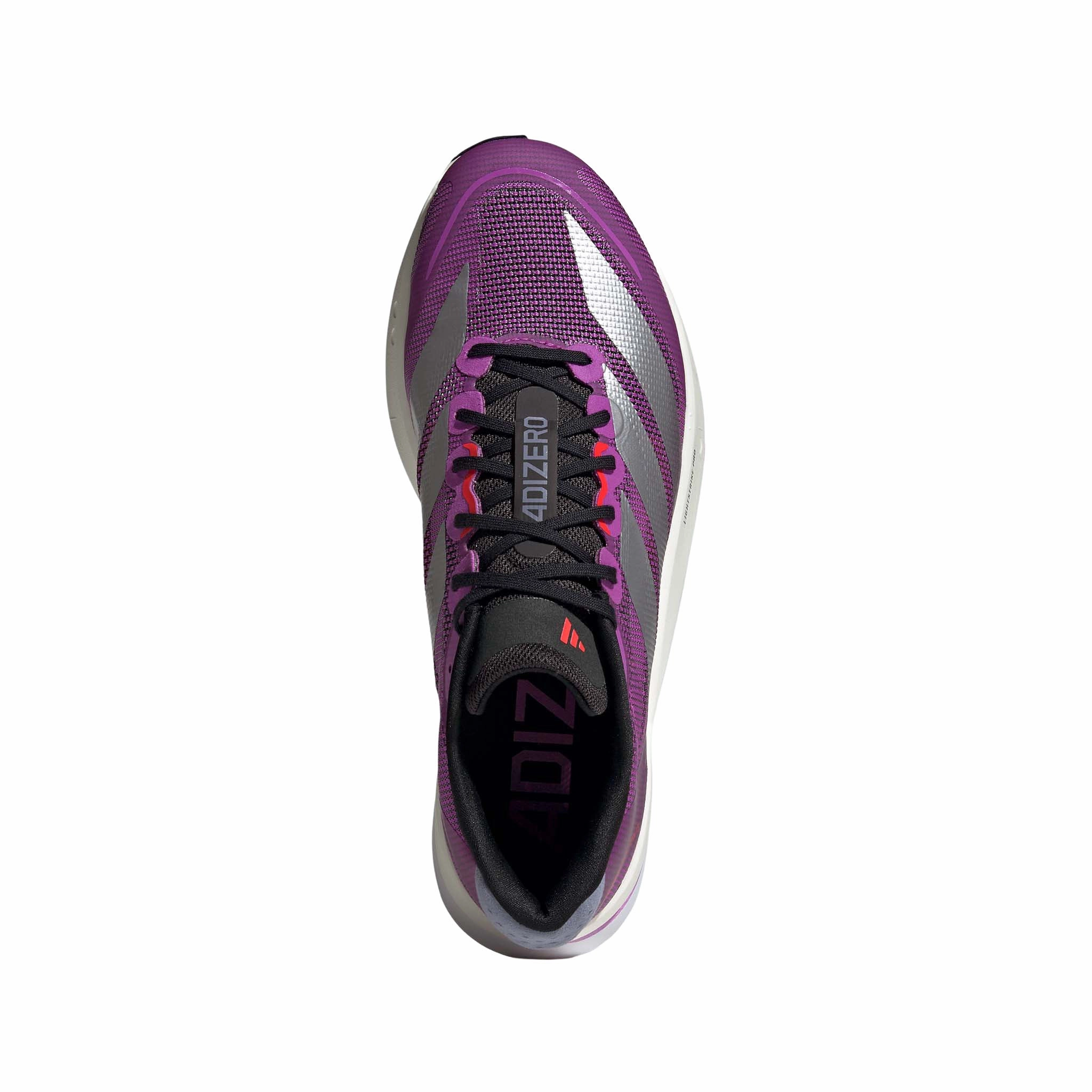 adidas | Men's Adizero Boston 13 Running Shoes - Purple Burst/Silver Met./Lucid Red Adidas Shoes Unique