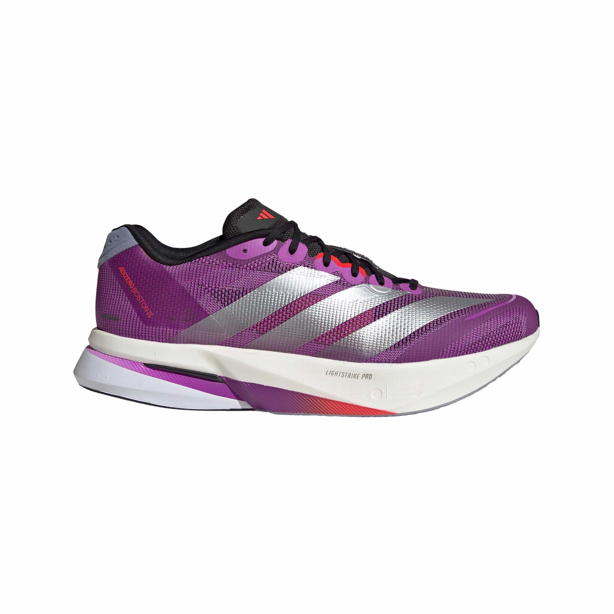 Adidas Crazy Light Basketball Shoes adidas | Men's Adizero Boston 13 Running Shoes - Purple Burst/Silver Met./Lucid Red