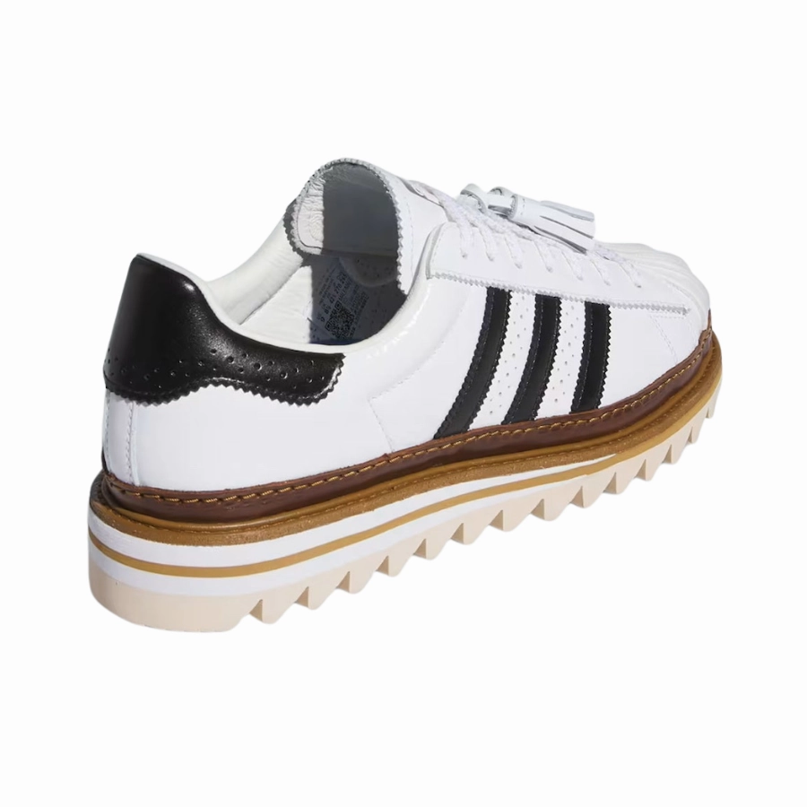 Adidas Superstar CLOT by Edison Chen White Crystal Sand Cloud White Core Black Adidas New Messi Shoes