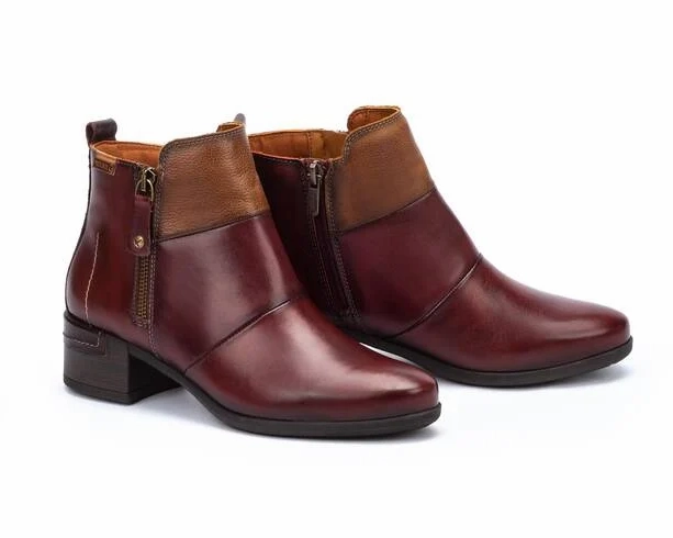 Casual Trending Shoes Pikolinos Malaga Ankle Boots with Zipper Women's