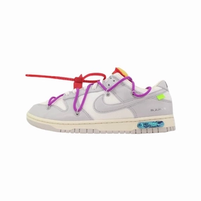 Off-White x Nike Dunk Low "Lot 45 of 50" Sail Neutral Grey Light Bone Best Tennis Shoes Asics