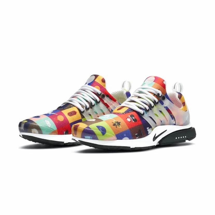 Air Presto Origins Multi Colour Black White Women's Asic Running Shoes
