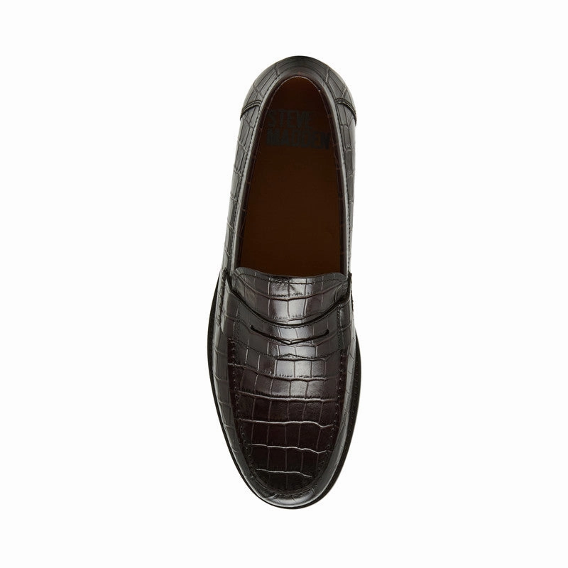 MURRAY BROWN LOAFERS & MOCCASSINS Leather Platform Loafers