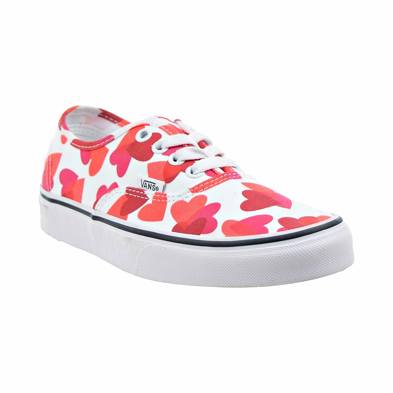 New Balance 574 Casual Shoes Vans Authentic "Valentine Hearts" Men's Shoes True White-Red