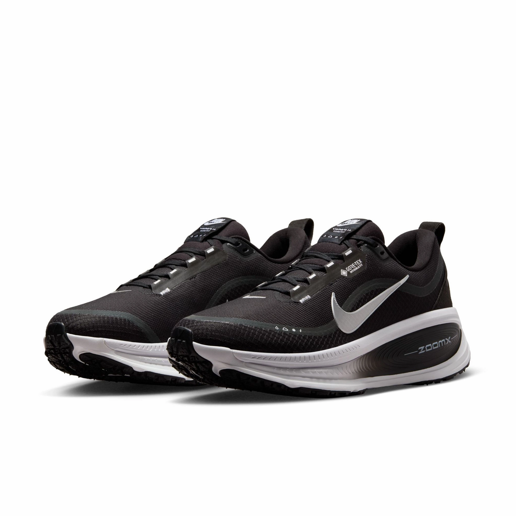Nike | Men's Vomero 18 GORE-TEX Road Running Shoes - Black/Metallic Silver-Anthracite-White Asics Max Cushion Shoe