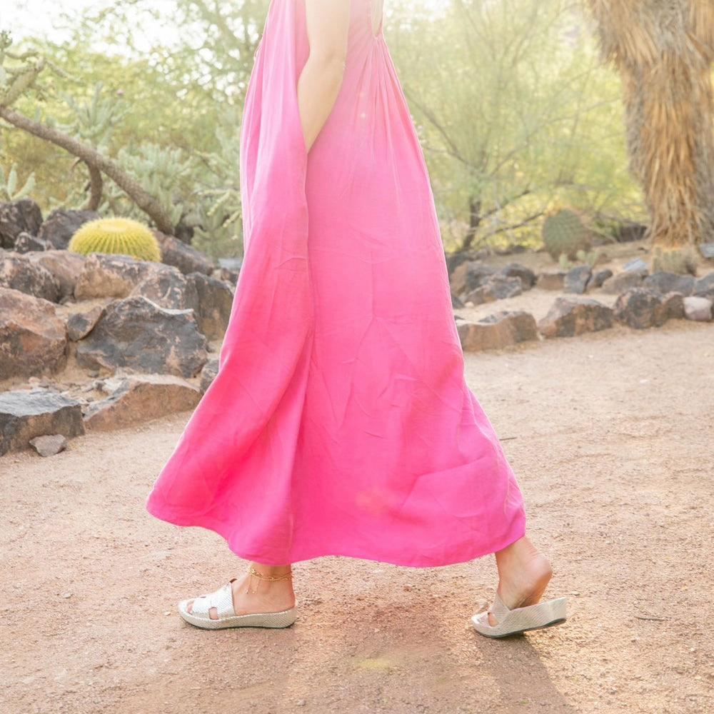 Bohemian Sandals Catiana Slip on Sandal - Silver Gold Snake Print