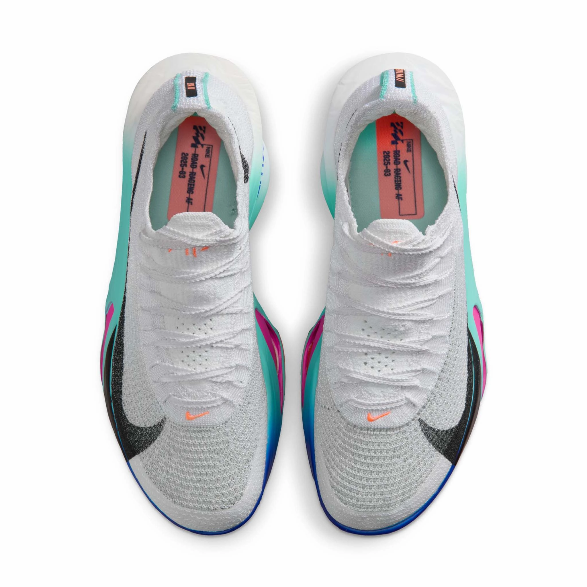 Nike | Women's Alphafly 3 Road Racing Shoes - White/Black-Hyper Turquoise-Concord Good Running Shoes Asics