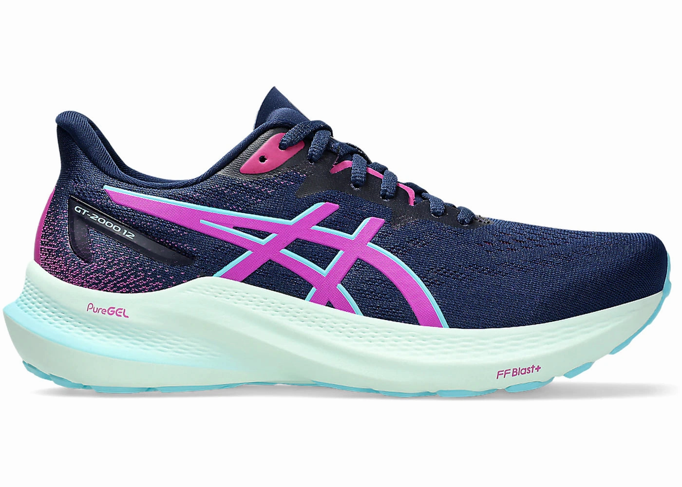 Asics Running Shoes For Underpronation ASICS GT-2000 12 Blue Expanse Bold Magenta (Women's)