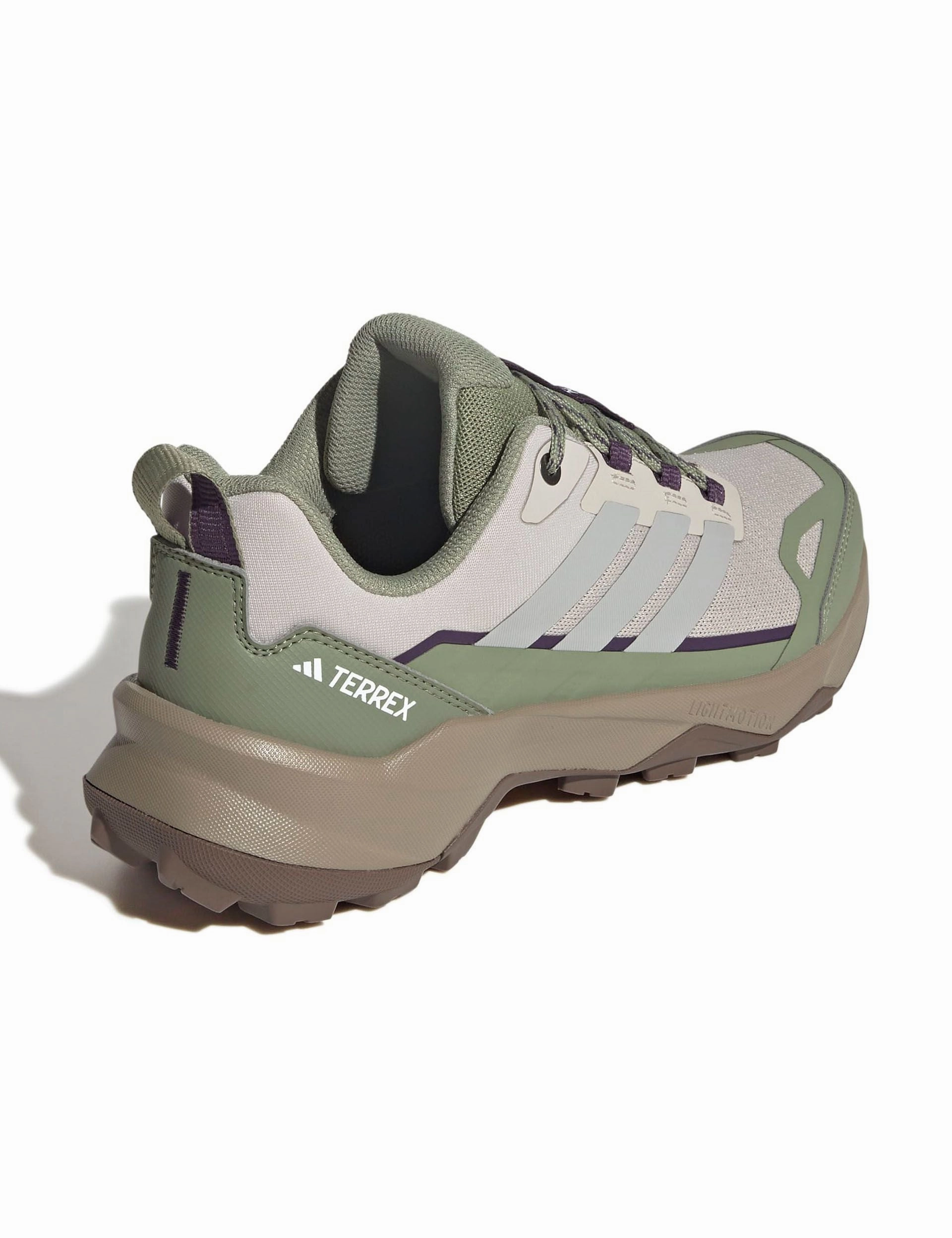 Adidas High Top Basketball Shoes Terrex Skychaser AX5 Hiking Shoes - Beige/Grey Two/Tent Green