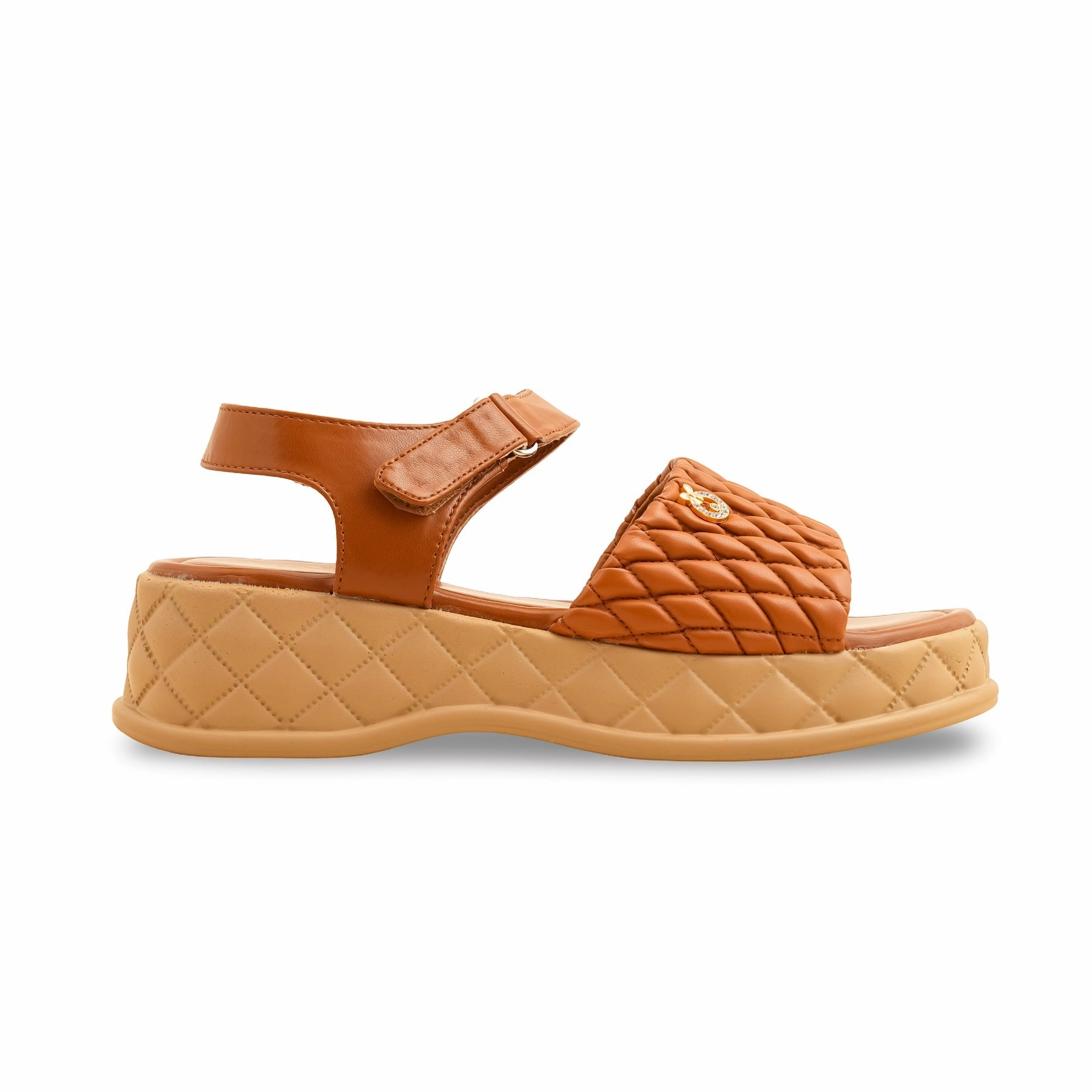 Oh Dem Golden Slippers Tan Formal Sandal PU0571