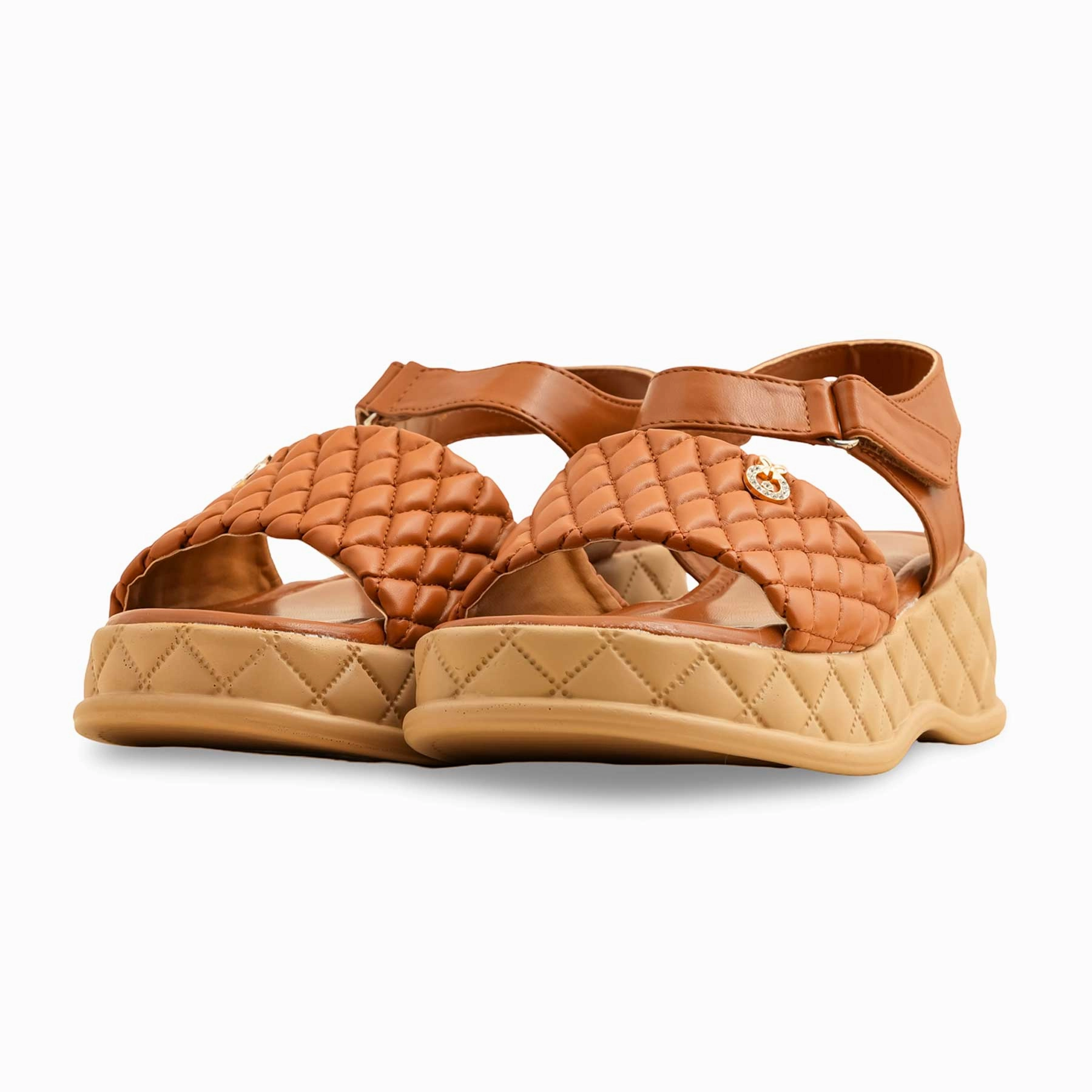 Lavins Slides Tan Formal Sandal PU0571