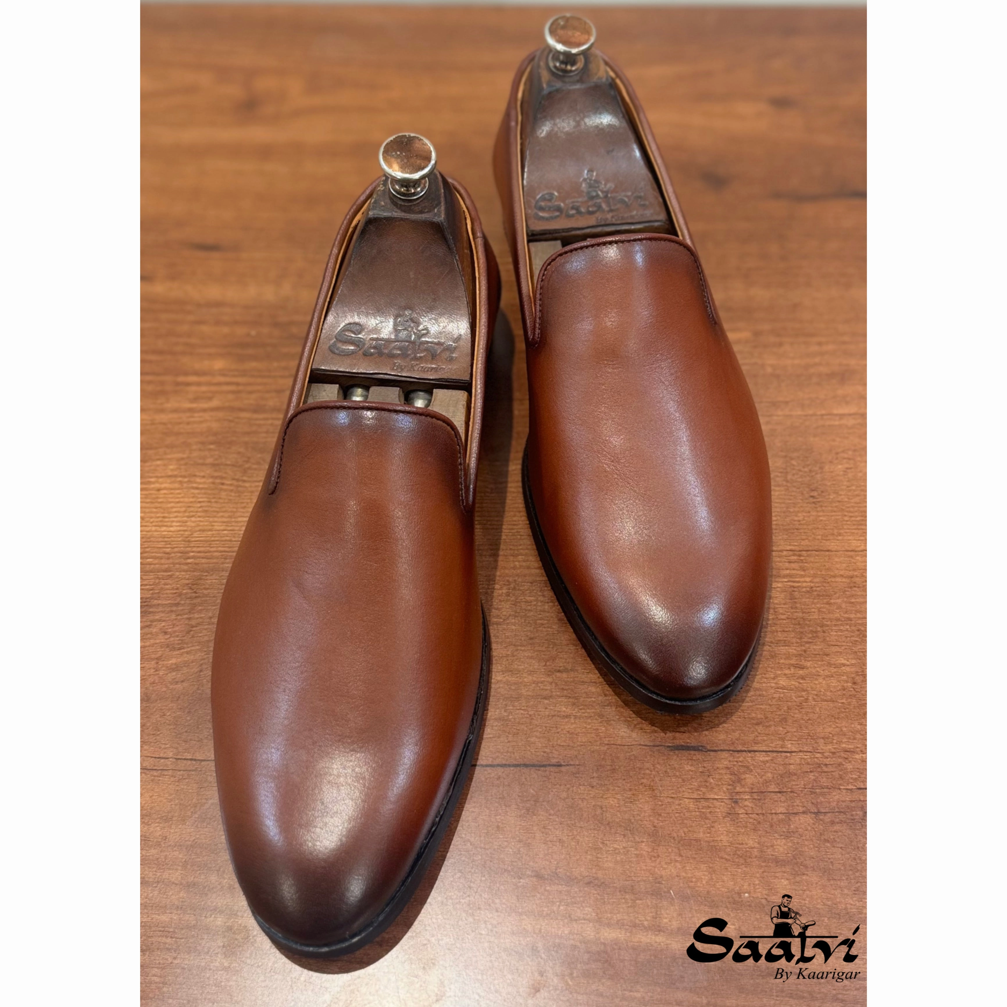 Minimalist Loafers Tan Hand Finished Loafers
