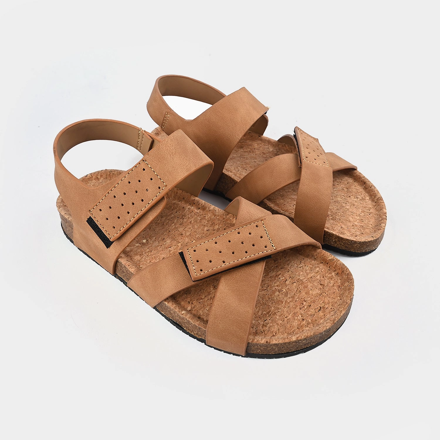 Teens Boys Sandal PD-08-CAMEL Size 4.5 Slippers