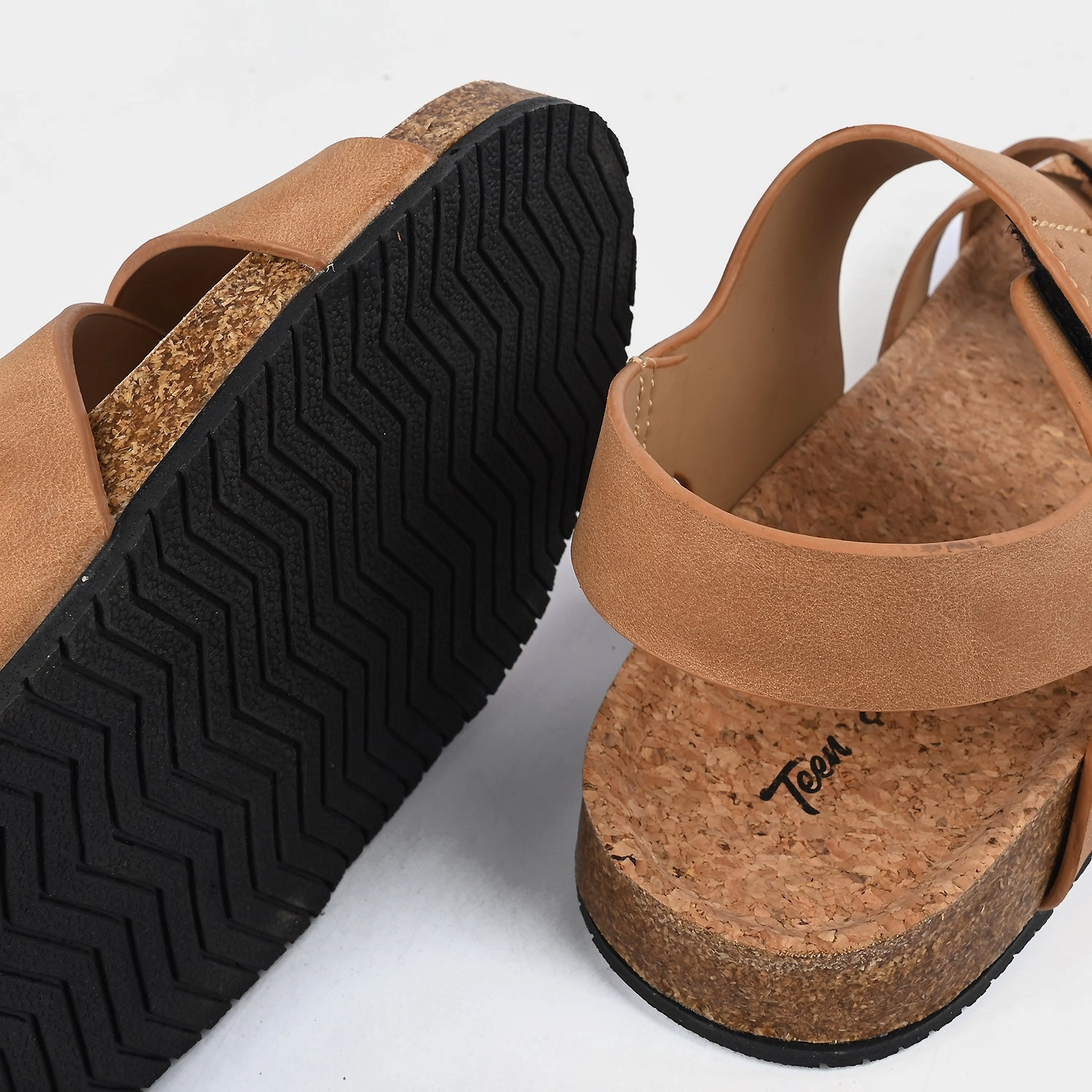 Big Toe Slippers Teens Boys Sandal PD-08-CAMEL