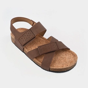 Slippers At Teens Boys Sandal PD-08-COFFEE