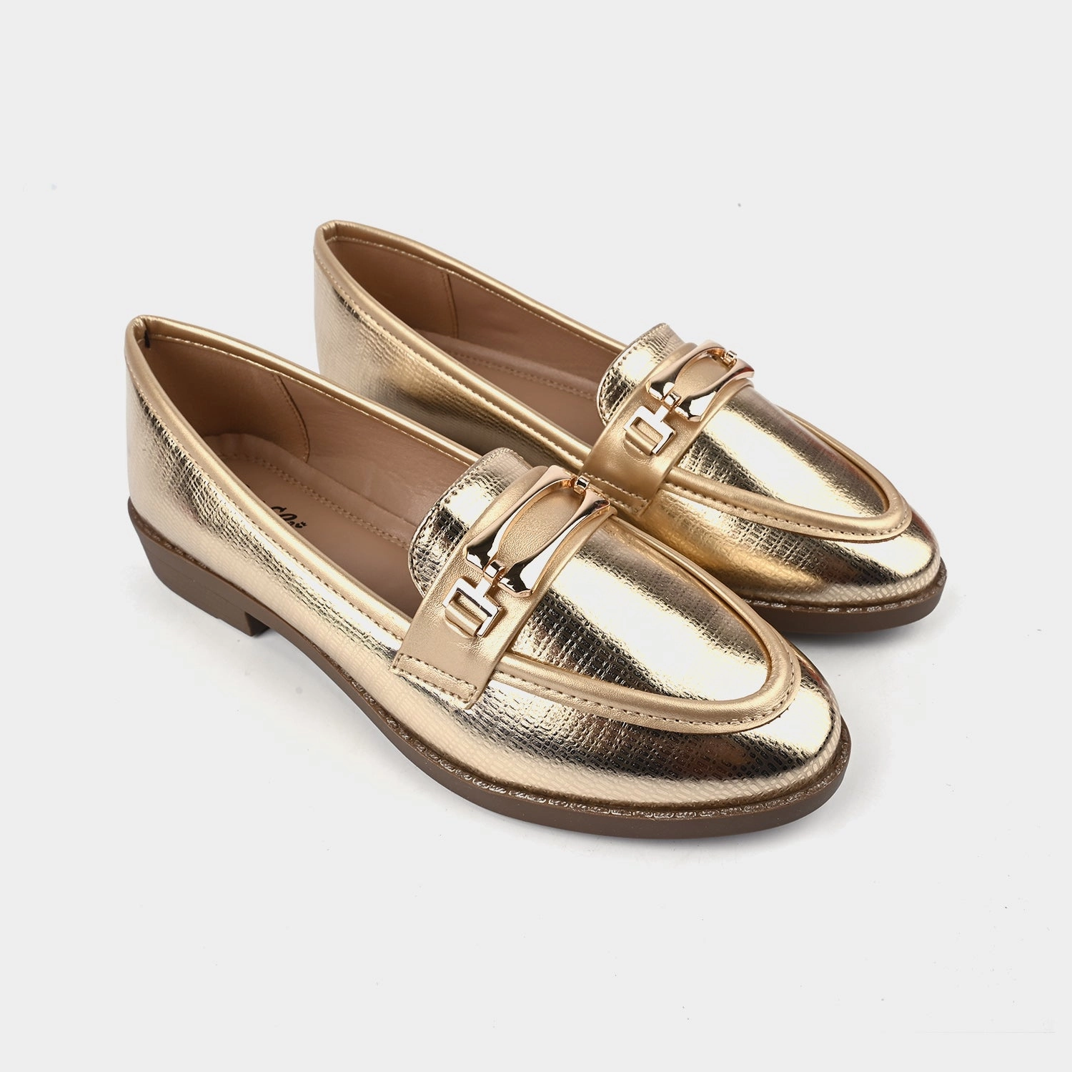 Loafers Oxfords Teens Girls Loafers OS-12-Golden