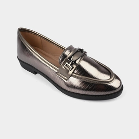 Horsebit Loafers Platform Teens Girls Loafers OS-12-GREY