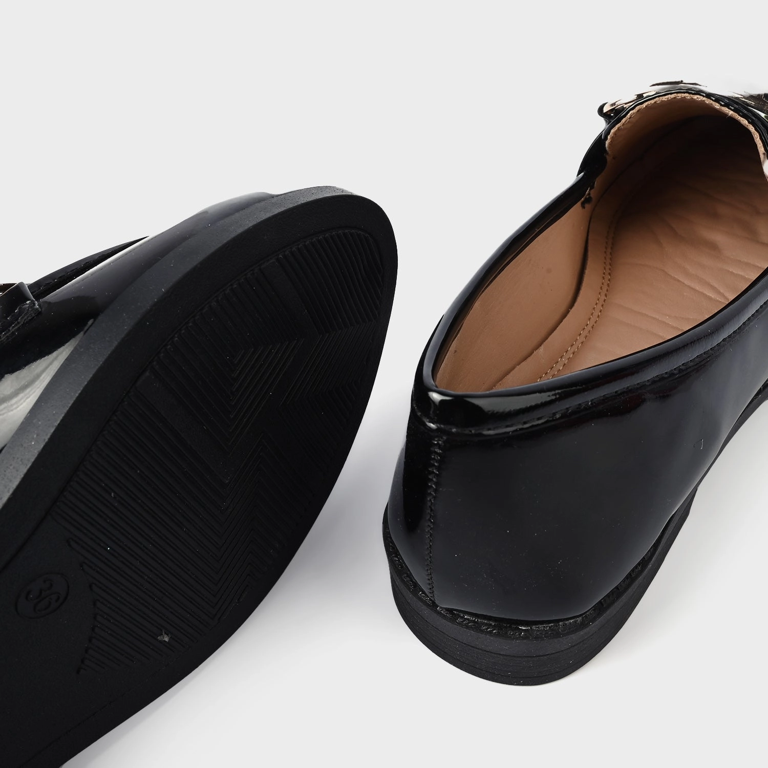 Braided Loafers Teens Girls Loafers OS-13-BLACK