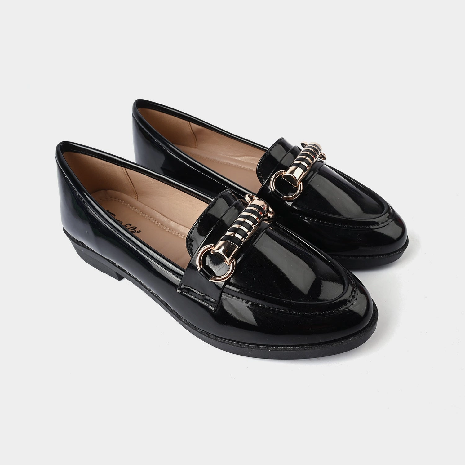 Teens Girls Loafers OS-13-BLACK Outfits To Wear With Loafers