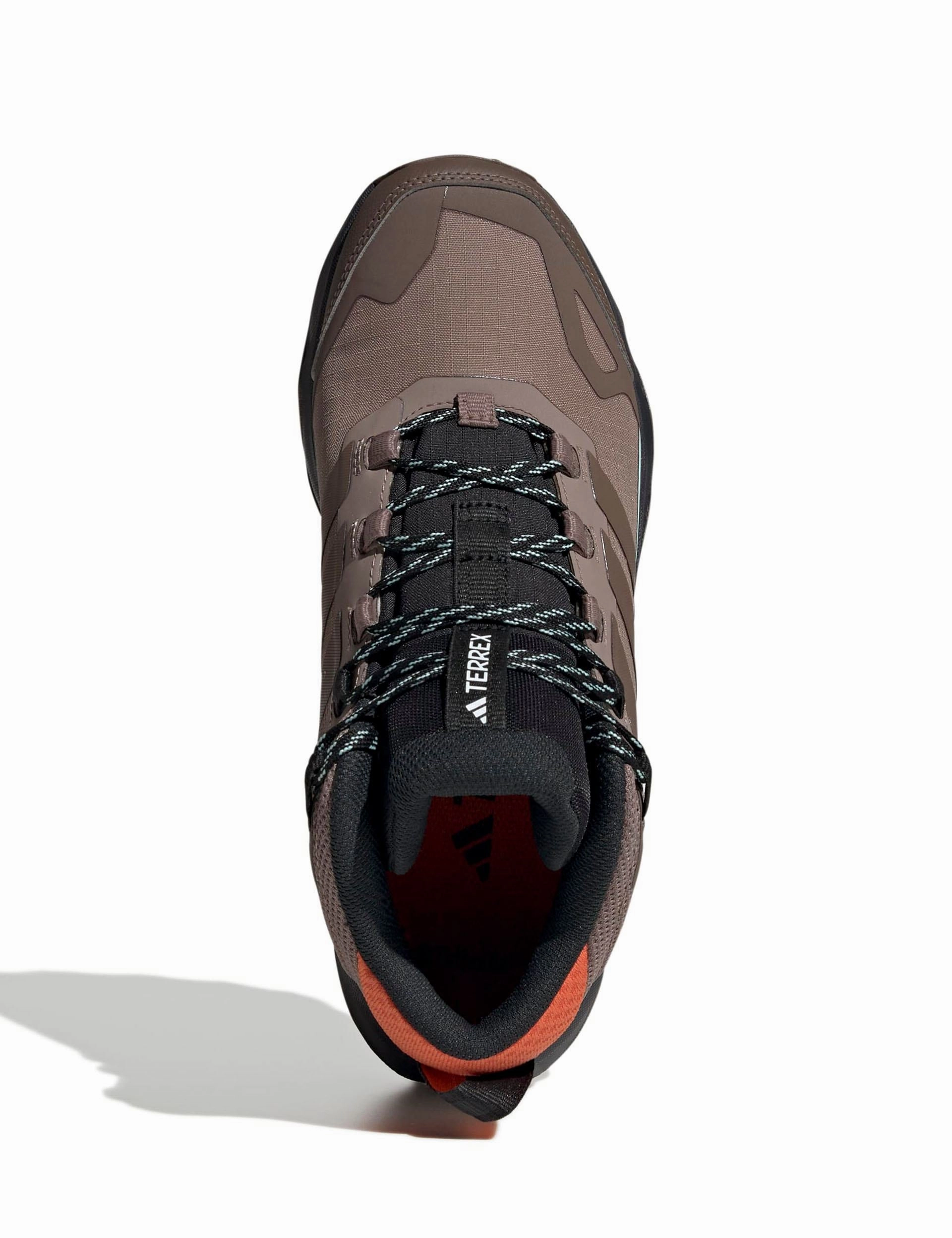 Adidas See Through Shoes Terrex Skychaser AX5 Mid GORE-TEX Hiking Shoes - Trace Brown/Earth Strata/Semi Impact Orange