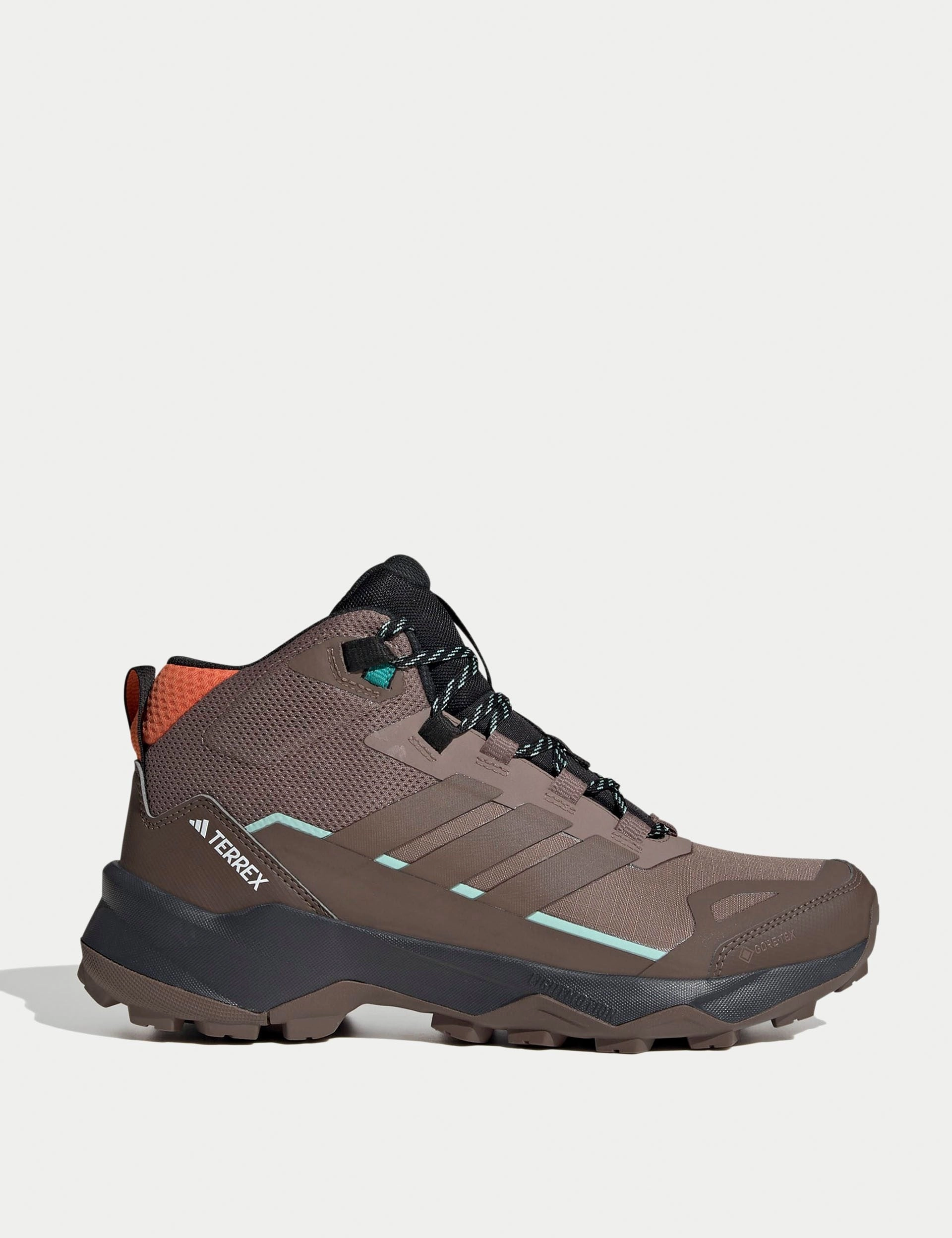 Terrex Skychaser AX5 Mid GORE-TEX Hiking Shoes - Trace Brown/Earth Strata/Semi Impact Orange Adidas Shoes Lite Racer