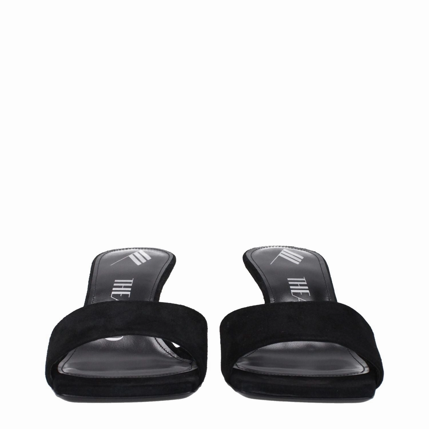 Milano Sandals The Attico Black Leather Platform Sandals