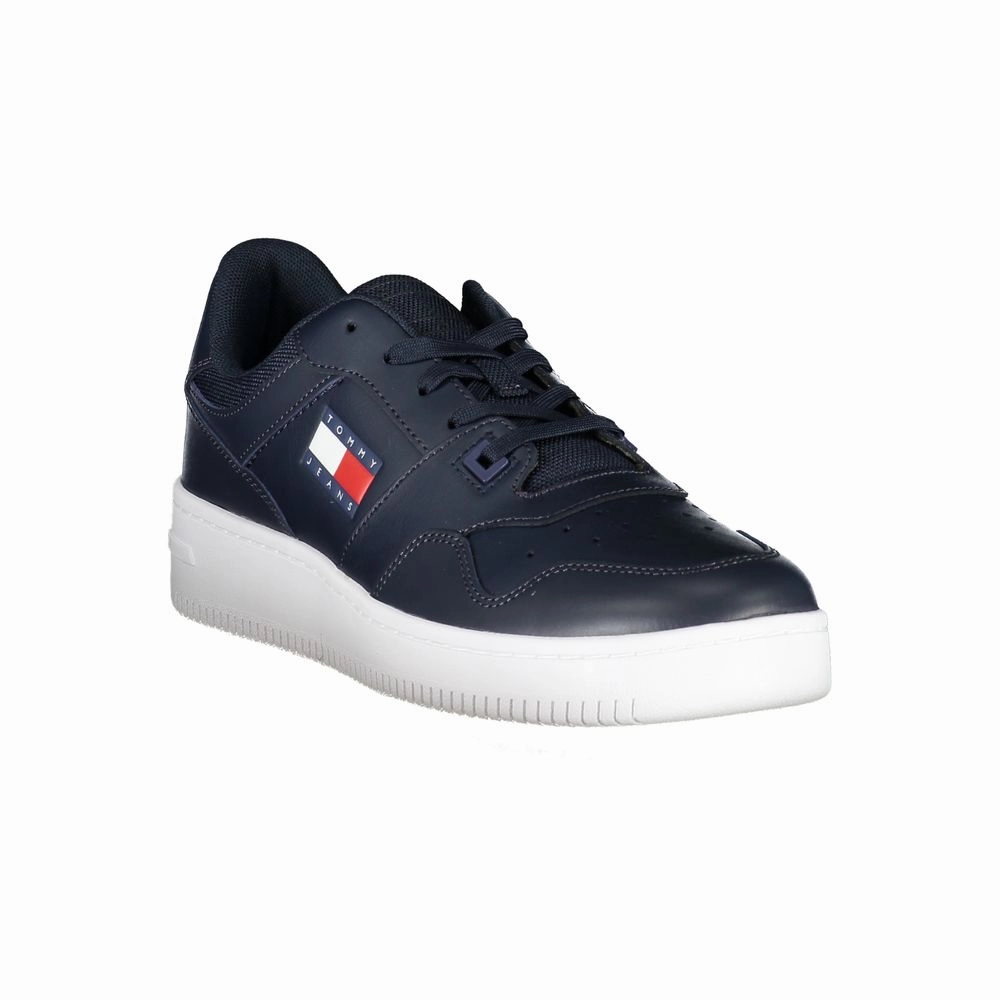 Running Shoes That Can Be Worn Tommy Hilfiger Blue Contrast Sneakers with Logo Detail