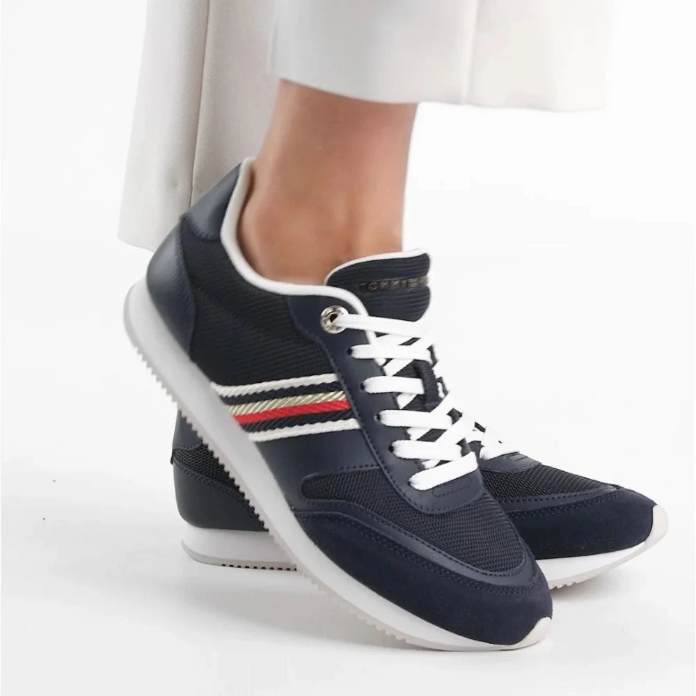 Tommy Hilfiger Essential Runner Sneakers Women FW0FW07163-NVY Lebron James Sneakers